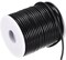 Rubber Cord 27 Yards 1/8" Dia Black Solid Tubing for DIY Craft Making